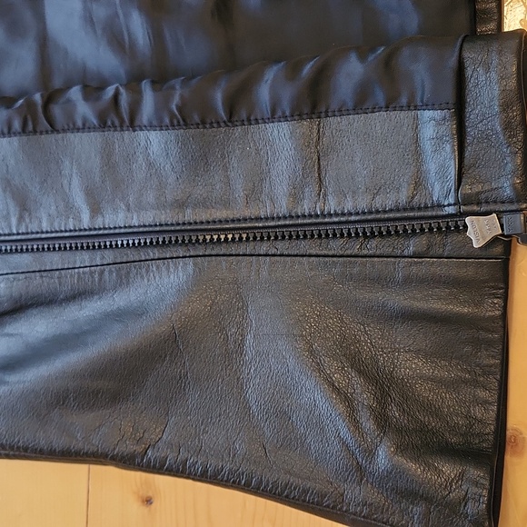 Preston & York Leather Vest Zip Up Women's 14 VTG Y2K Biker Grung - Picture 8 of 14